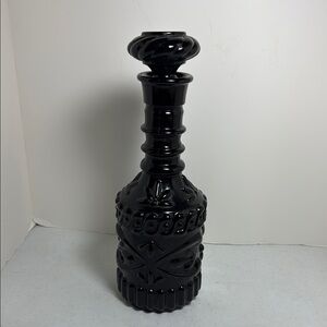 Sleek Black Textured wine decanter